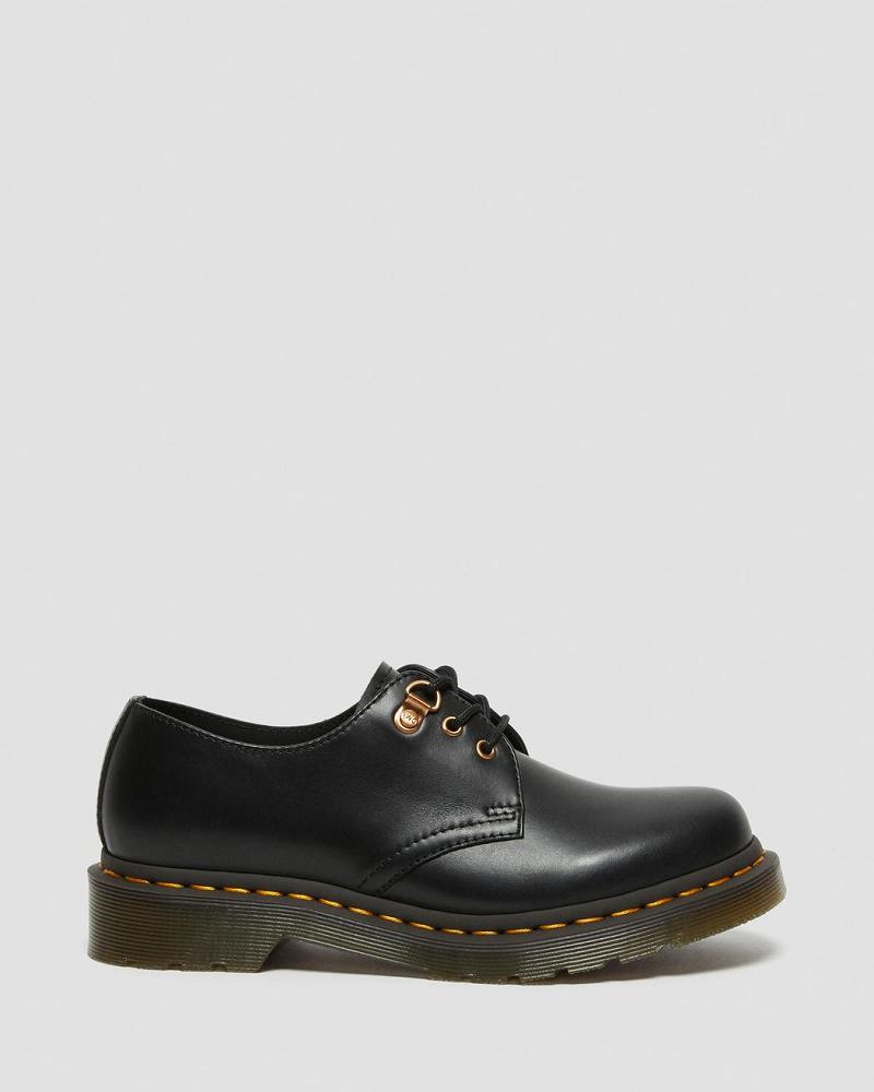 Zapatos Oxford Dr Martens 1461 Rose Gold Hardware Cuero Mujer Negros | MX 427WNB